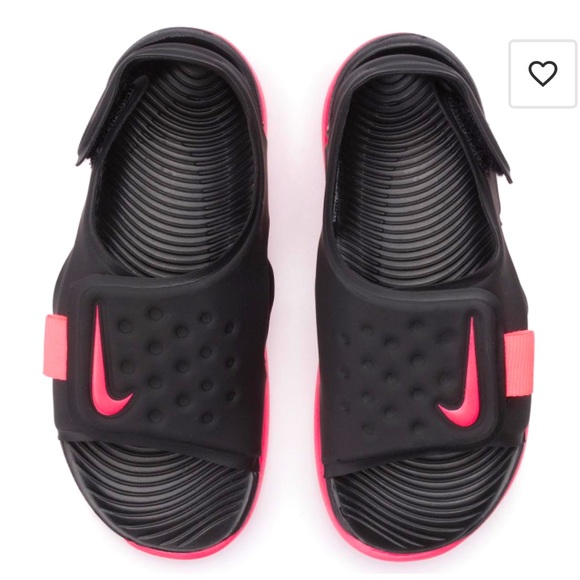 Nike Other - Kids Toddlers Shoes Sizes 7 & 9 NIKE Girls Sunray Adjust 5 Sandals Black Pink